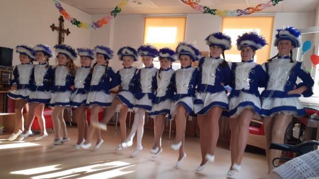 Die Mingeröder Kindergarde zeigte ihr Können in der Caritas-Tagespflege. | Foto: Caritas